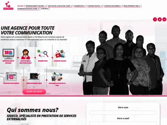 SEDECO, le prestataire de services à découvrir