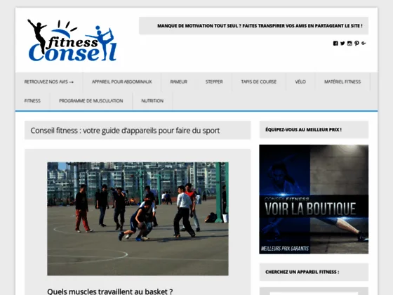 L’appareil conseil fitness pour un sport convivial  