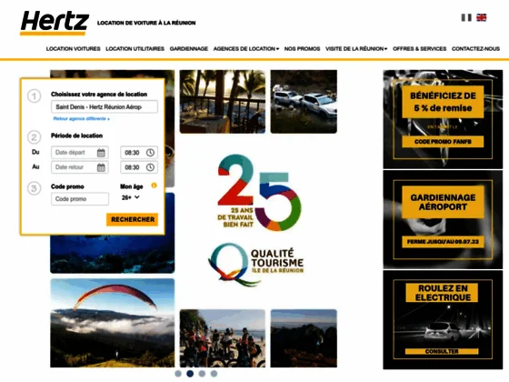 Pour votre location de voiture à la Réunion, faîtes confiance à Hertz Réunion