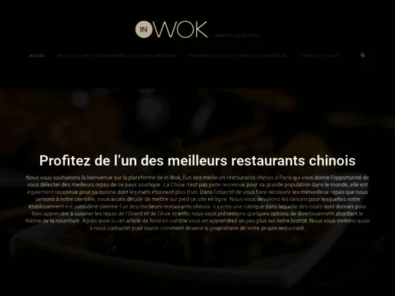 In Wok Paris, restaurant asiatique à Paris