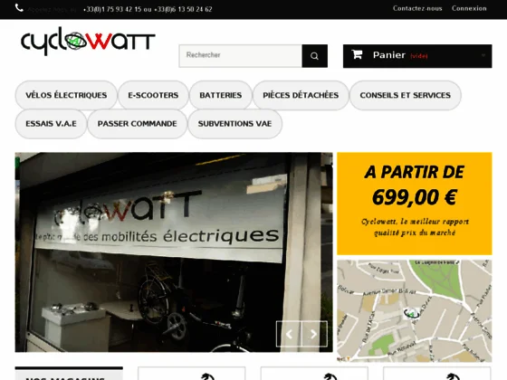 Vélo électrique - Vélos électriques pas cher - Cyclowatt, Maison du vélo électrique