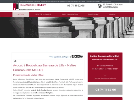 Emmanuelle Millot: avocat spécialiste en droit des baux d'habitation à Lille