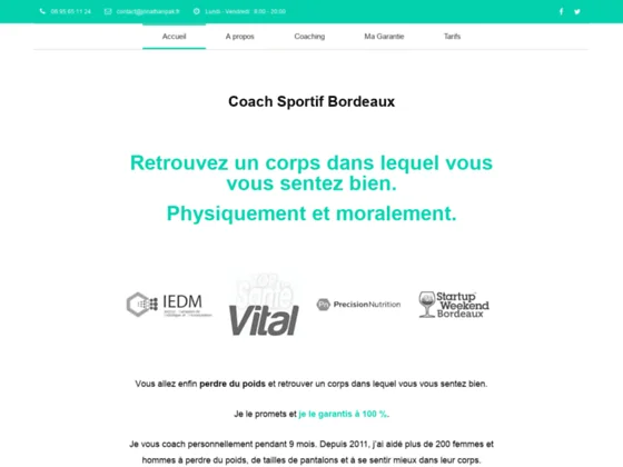 Jonathan Coach Sportif