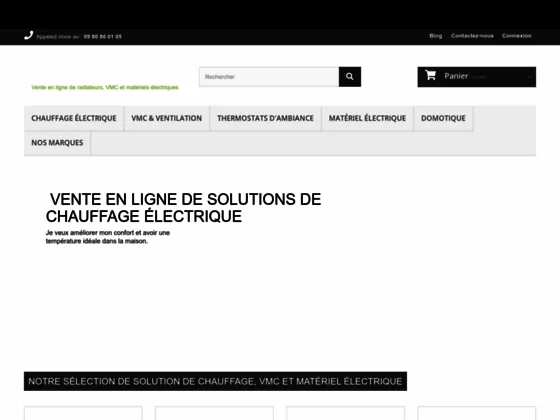 Chauffage, VMC & Ventilation, Domotique et Thermostats - CLICELEC.COM