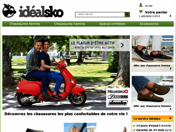 Idealsko, vente de chaussures en ligne