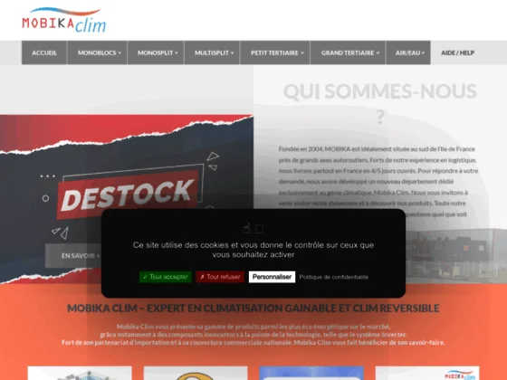 Mobika Clim – climatiseur reversible adapté à votre habitation 