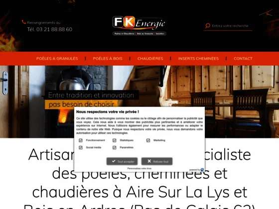 Vente des poêles à bois et à granulés chez FK Energie