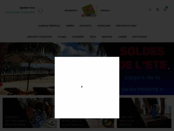 yodeco spécialiste de l'art de la table orientale