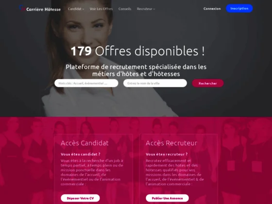 Offre hotesse d'accueil