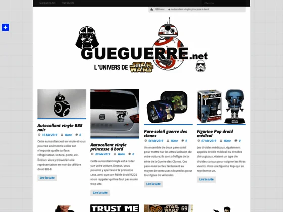 Jouets, vêtements dédiés à StarWars