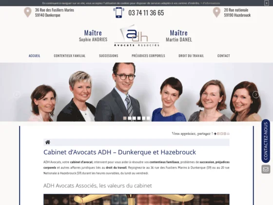 Le cabinet ADH Avocats à Dunkerque et Hazebrouck