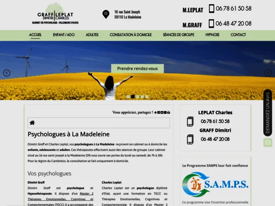 Votre Psychologues à Villeneuve d'Ascq et dans la région du Cambrésis