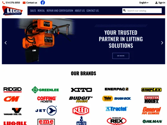 Location d'outils - Léger Palans