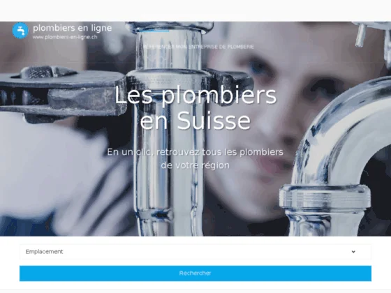 Les plombiers en Suisse