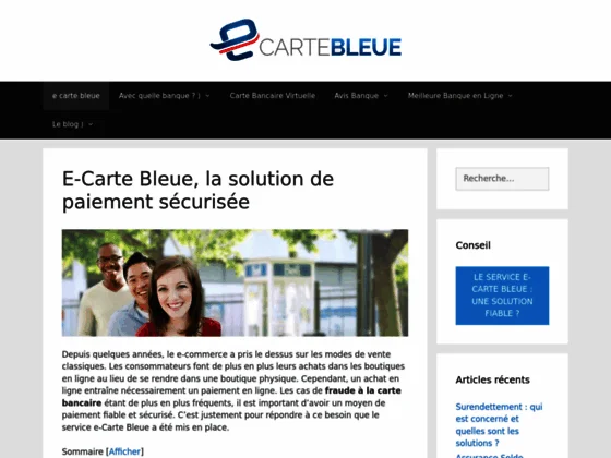 L'E-carte bleue un moyen de sécurité 