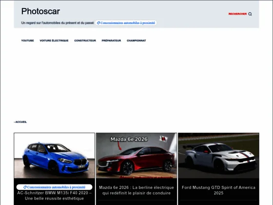 Photoscar info et phots automobiles