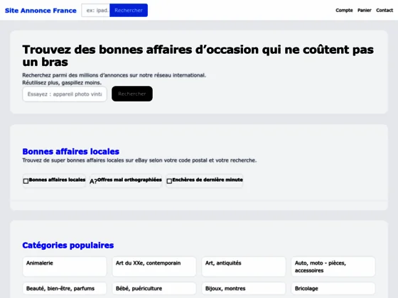 Site-annonce.fr : Le site 100 % bonnes occasions