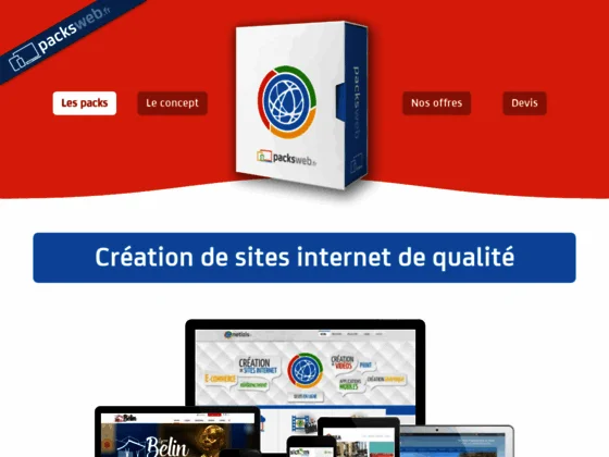 Pack création de site web
