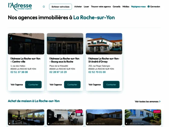 Agence immobilière la Roche sur yon