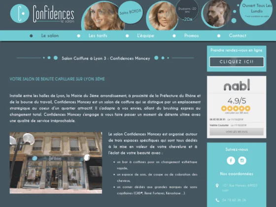 Salon Coiffure Confidences Moncey
