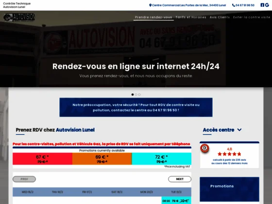 Contrôle technique de votre véhicule dans le 34