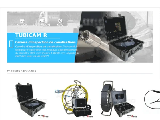 camera canalisation rotative