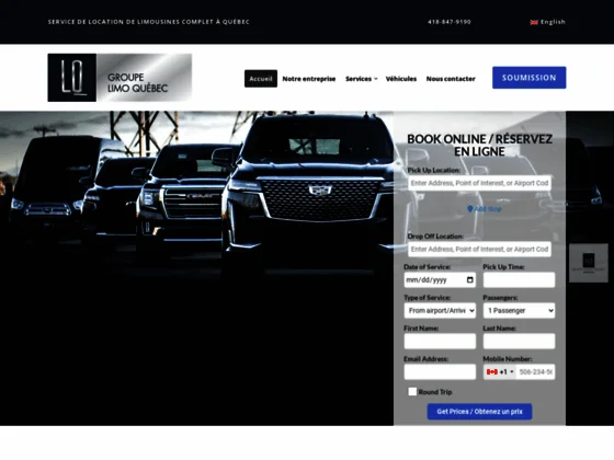 Limousine Québec – Groupe Limo Québec, Location Limousine