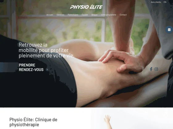 Physiothérapie sportive - Physio Elite