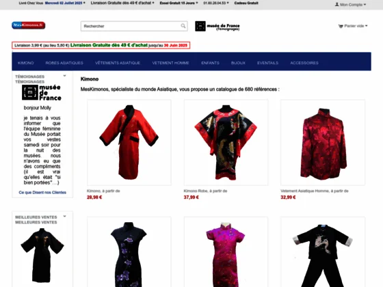 Société de vente de vêtements asiatiques