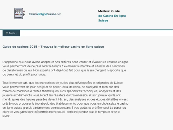 http://www.casinoenlignesuisse.net/