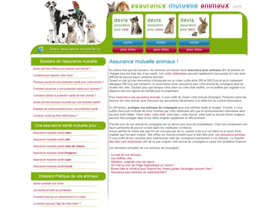 Assurance-Mutuelle-Animaux, l'assurance des animaux