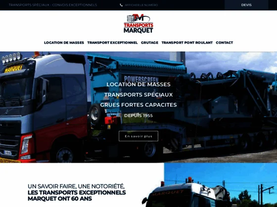 Transports Marquet Transports Exceptionnels