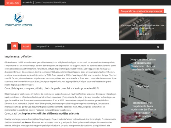 Comparatif imprimante