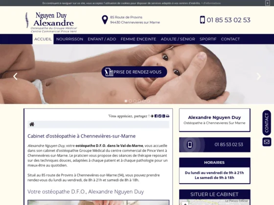 Ostéopathe bébé à Chennevières