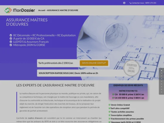  assurance maitre d'oeuvre 