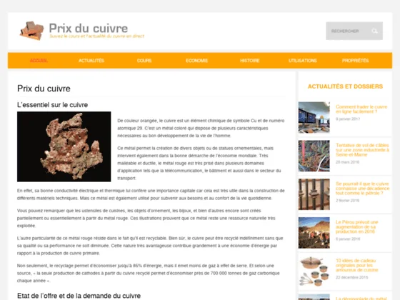 prixcuivre.com