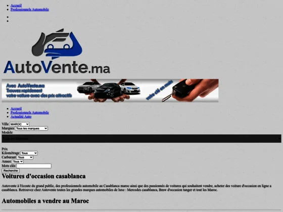 Acheter voiture d'occasion a Casablanca et partout au Maroc