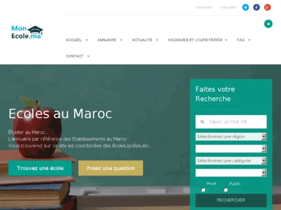 Ecoles Maroc, choisir et Etudier au Maroc