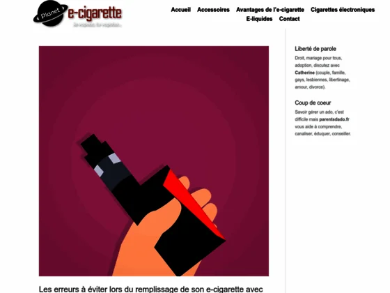 Site Internet Planète Cigarette
