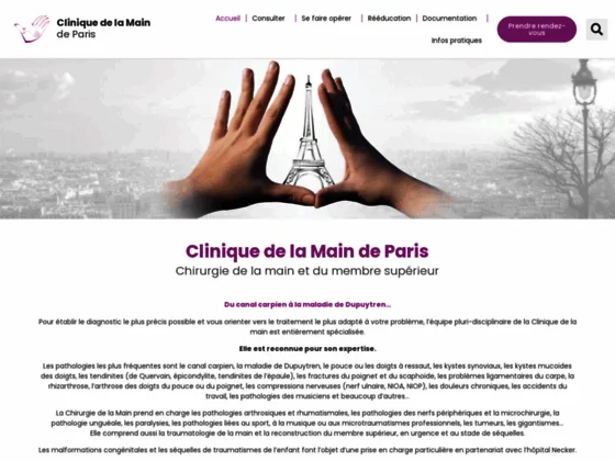 Clinique de la main à Paris - chirurgie de la main - canal carpien