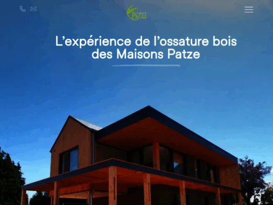 Maisons Patze: ossature bois, maison passive et basse énergie