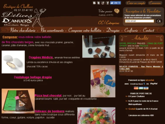 Chocolats Belges en Vendée