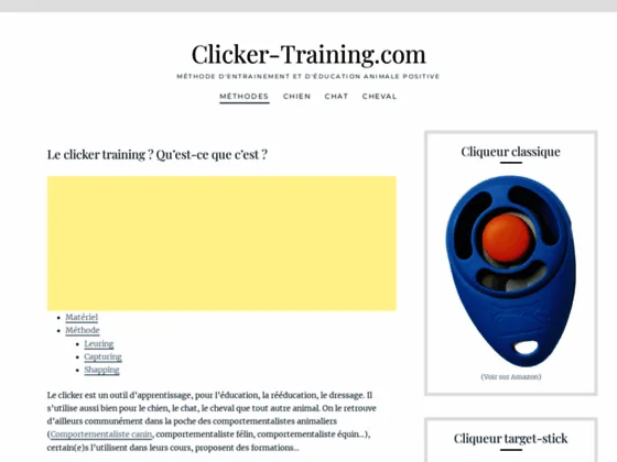 Apprendre & débuter le clicker training