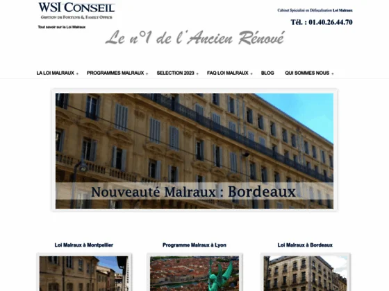 Programme Loi Malraux 2017