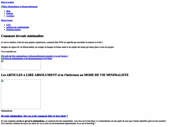 blog minimaliste
