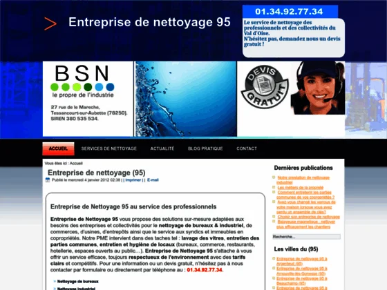 Entreprise de nettoyage 95