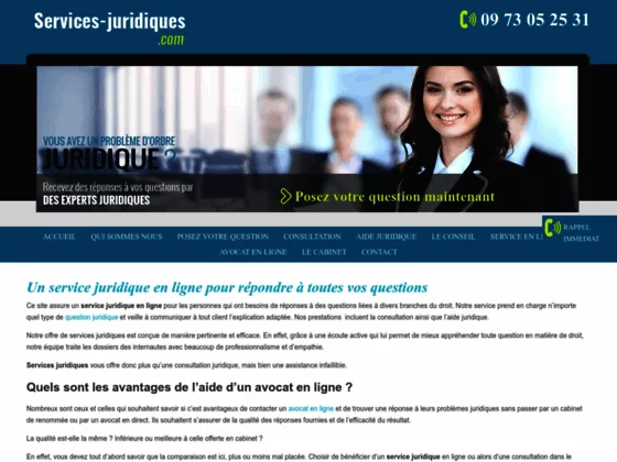 Conseil et service juridique en ligne