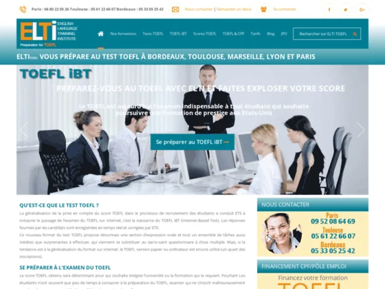 Préparation au test TOEFL