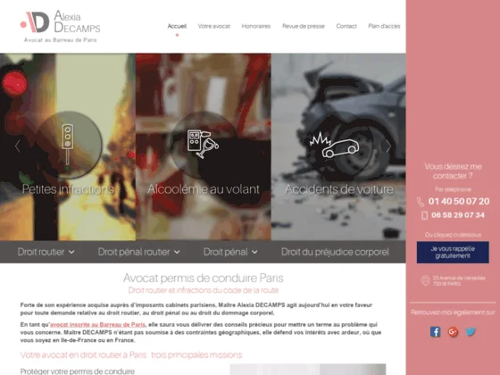  Avocat permis de conduire Paris 16 