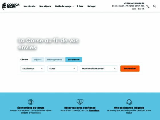 Corsicatours : Des vacances réussies en Corse